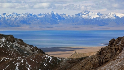 Mountain lake of Kyrgyzstan