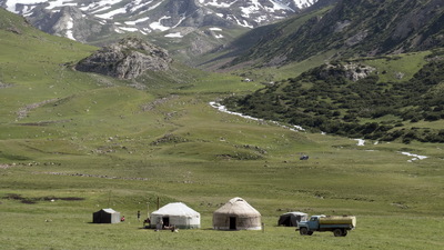 Yourte - nomades habitation. Préserver les vieilles traditions