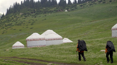 Yurts in Altyn-Arashan