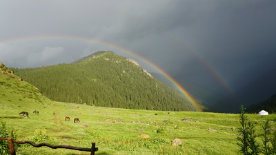 Rainbow in Altyn-Arashan