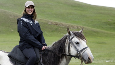 Horseback riding. Kyrgyzstan