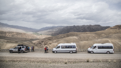 Transport fot big turist groups in Kyrgyzstan